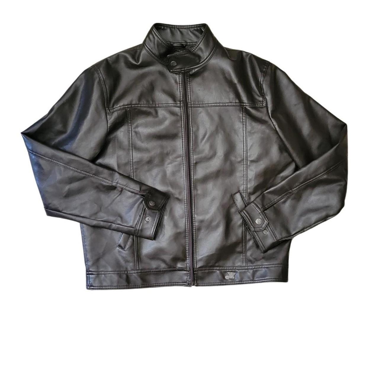 Vintage Armani Brown Leather Jacket This Armani | Depop