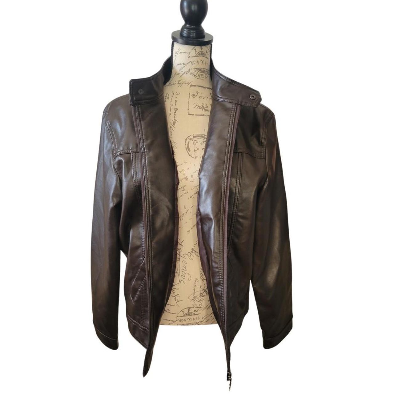 armani leather jacket y2k 八の字 Vintage Y2K Black Suede Leather Jacket Autograph Anthony