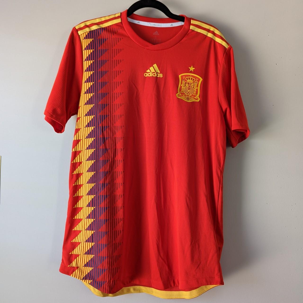 Men's Spain Home Jersey World Cup 2018