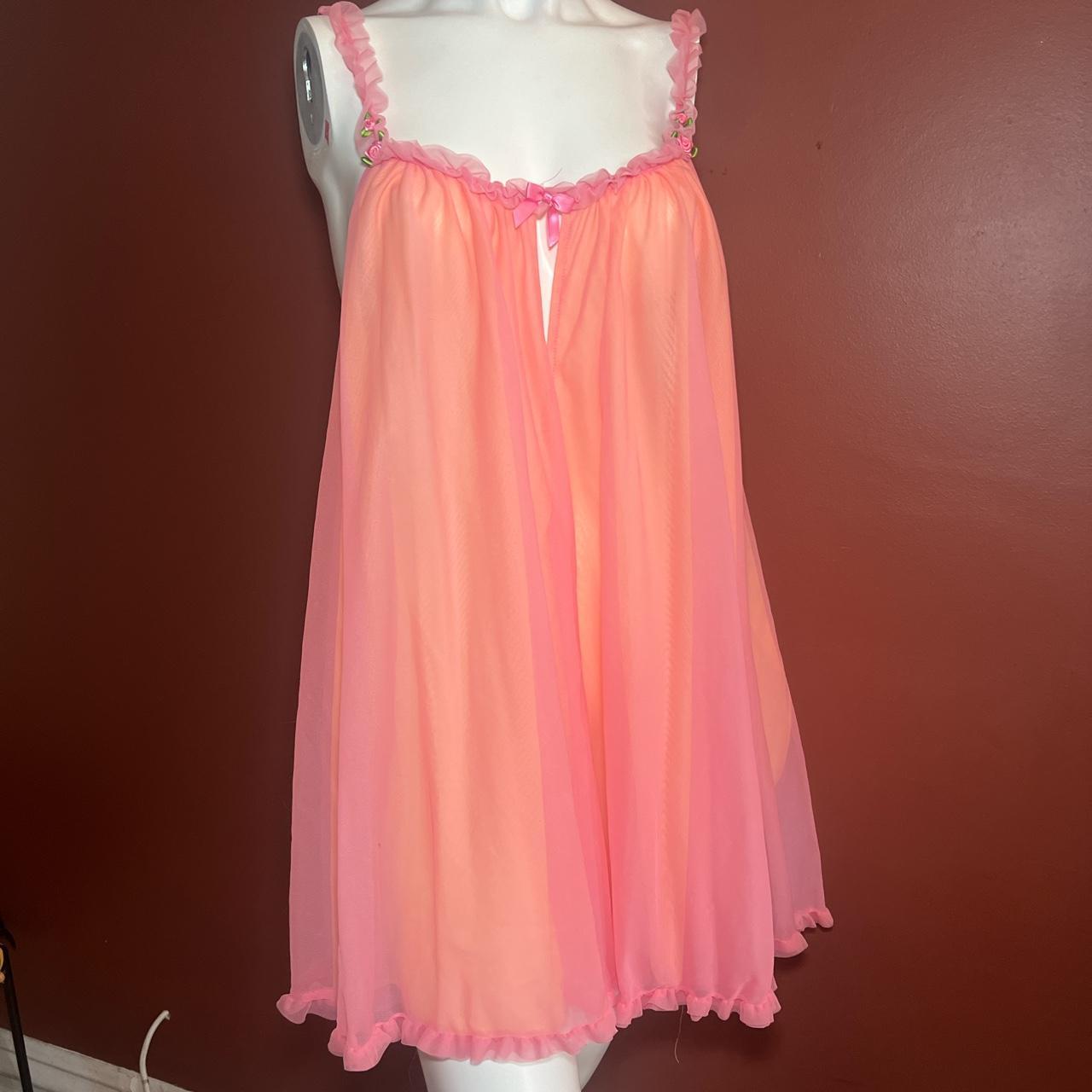 Betsey Johnson Intimates Pink Lingerie Dress Size Small Depop