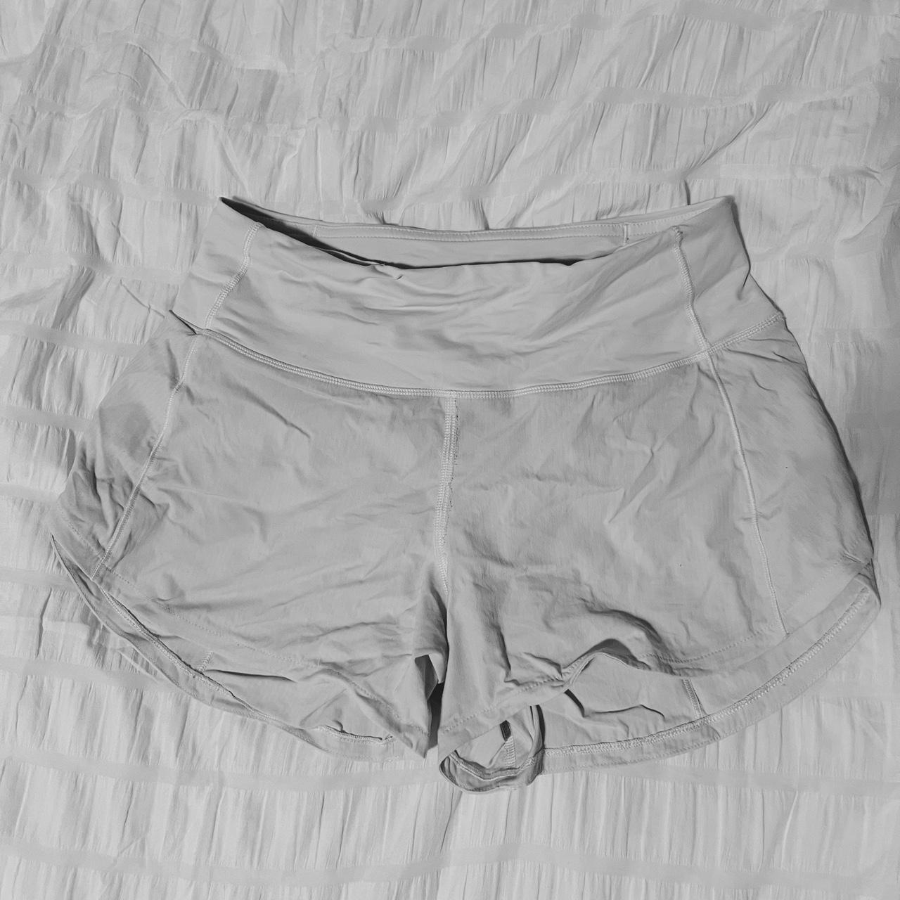 lululemon speed up mid-rise white cut out Depop