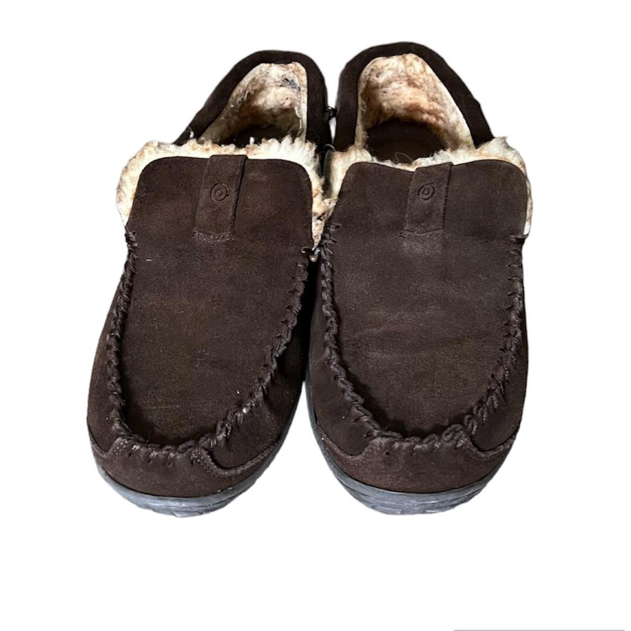 Clarks Warren Leather Moccasin Clog Slippers Comfort... - Depop