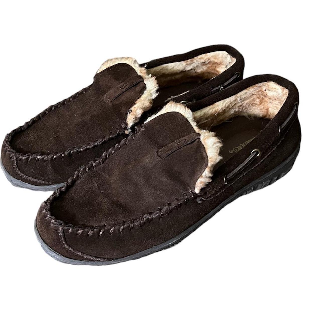 Clarks Warren Leather Moccasin Clog Slippers Comfort... - Depop