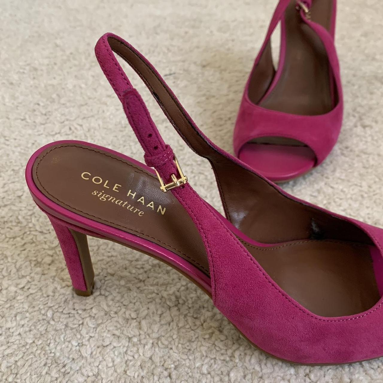 Cole haan open toe hot sale heels