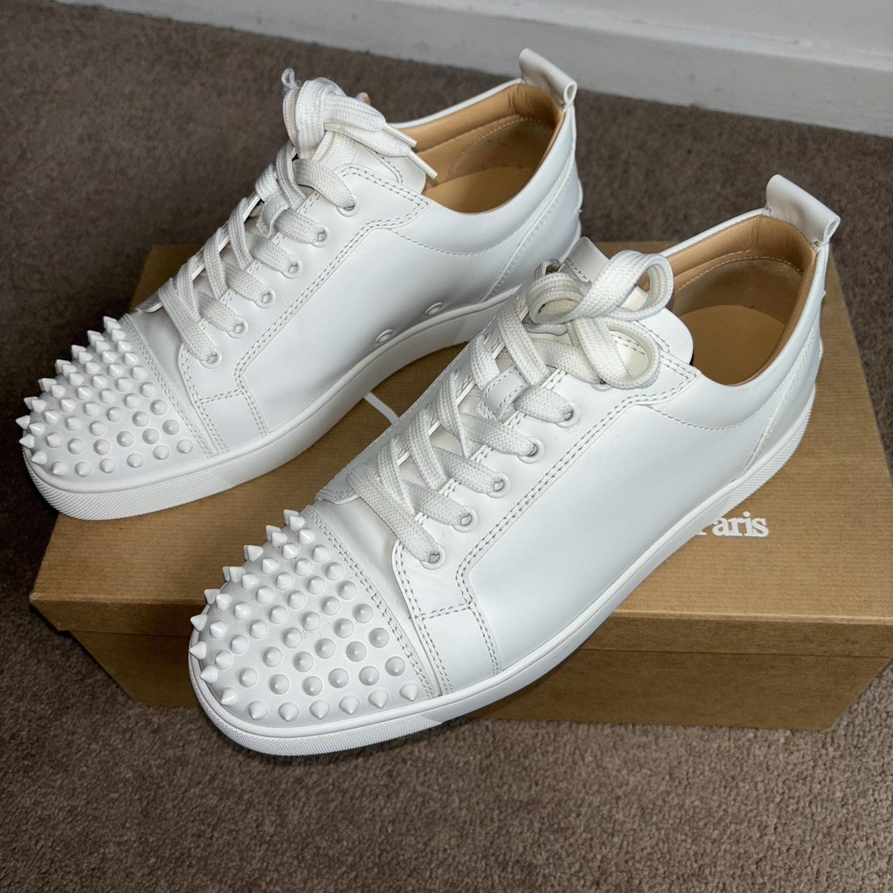 Size 8 Christian Louboutin White with