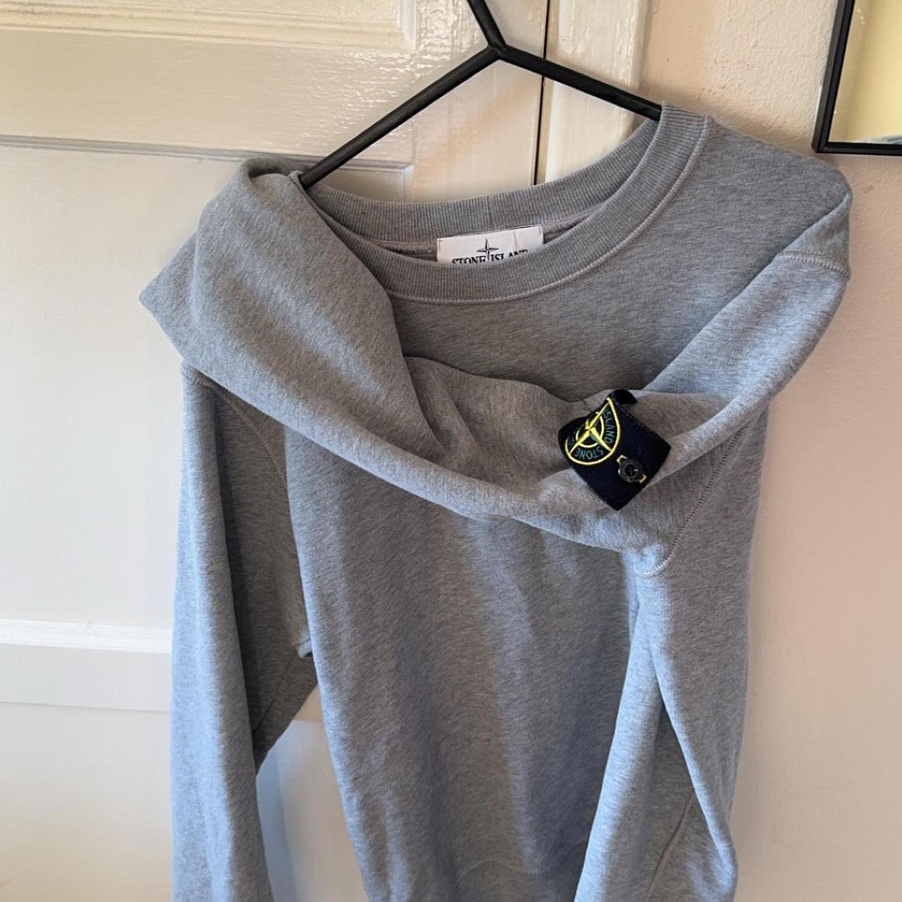 Grey stone island sweatshirt jumper