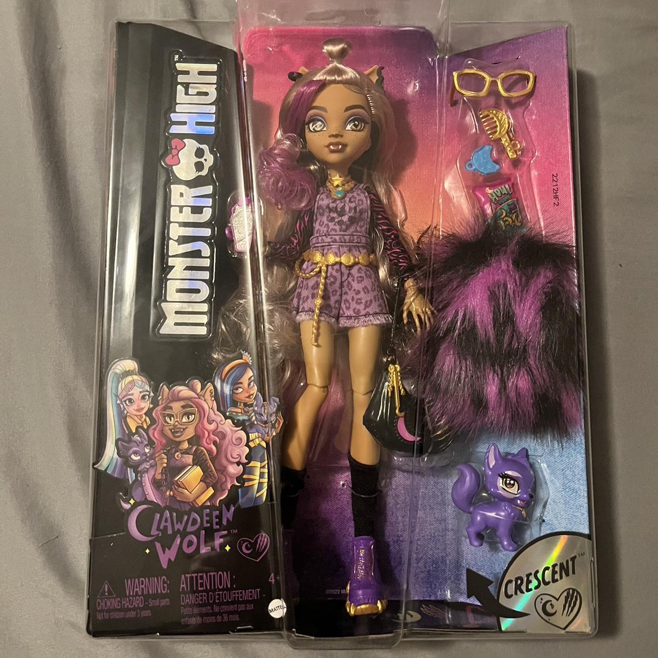 Monster High Doll Clawdeen Wolf With Pet Crescent Generation 3