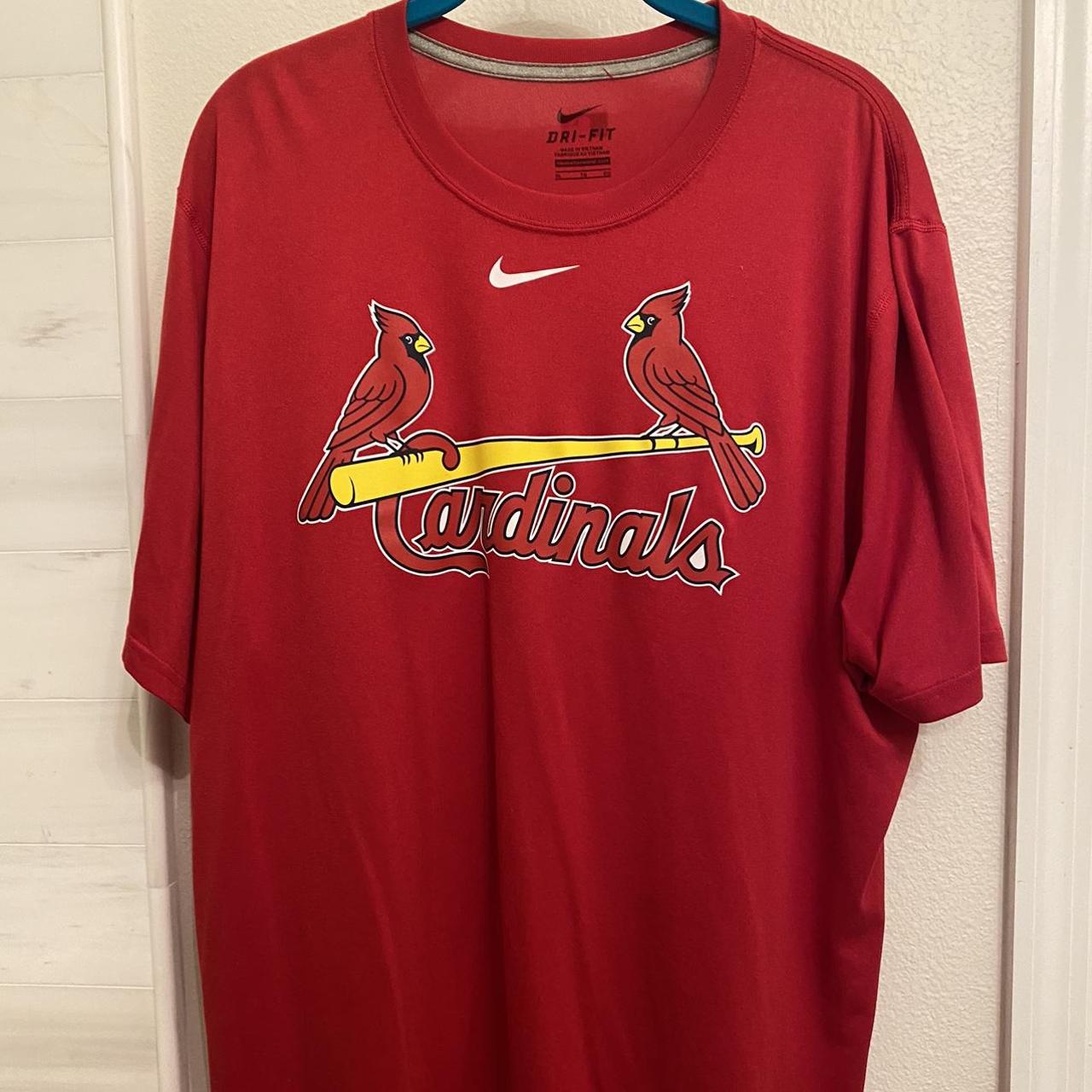 Red adidas St. Louis cardinals baseball jersey Kids - Depop