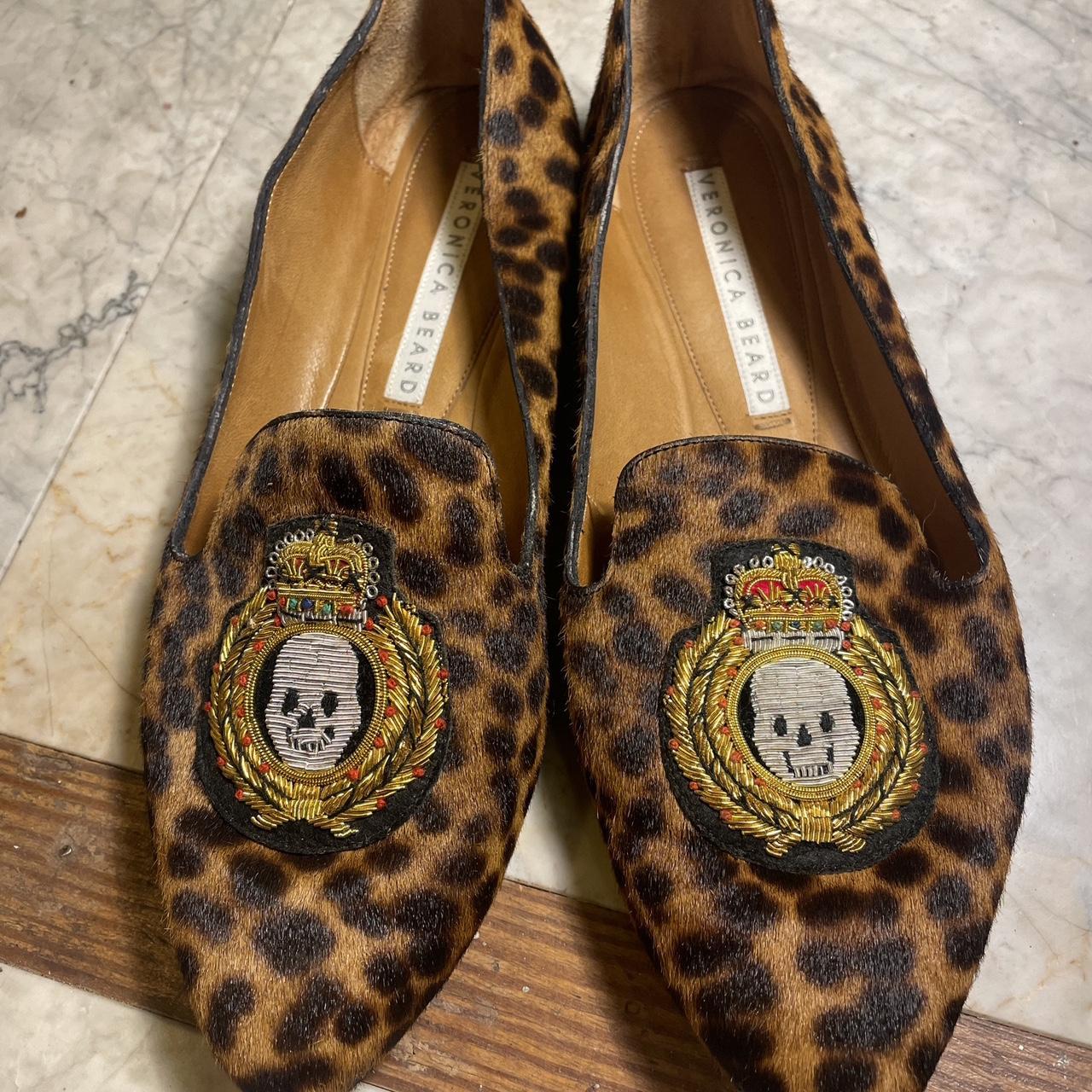 Veronica beard griffin hot sale loafer leopard