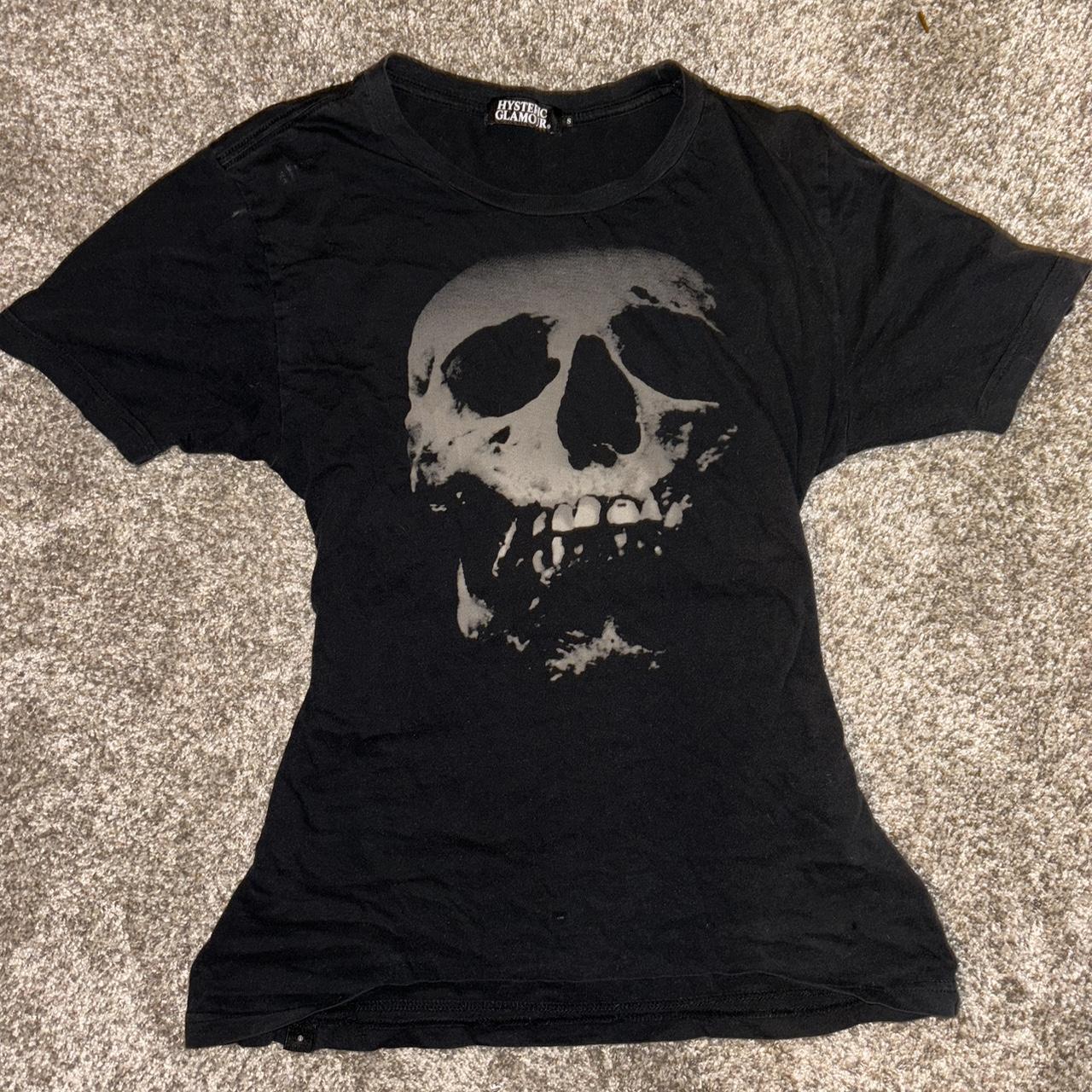 hysteric glamour skullberry tee - size... - Depop