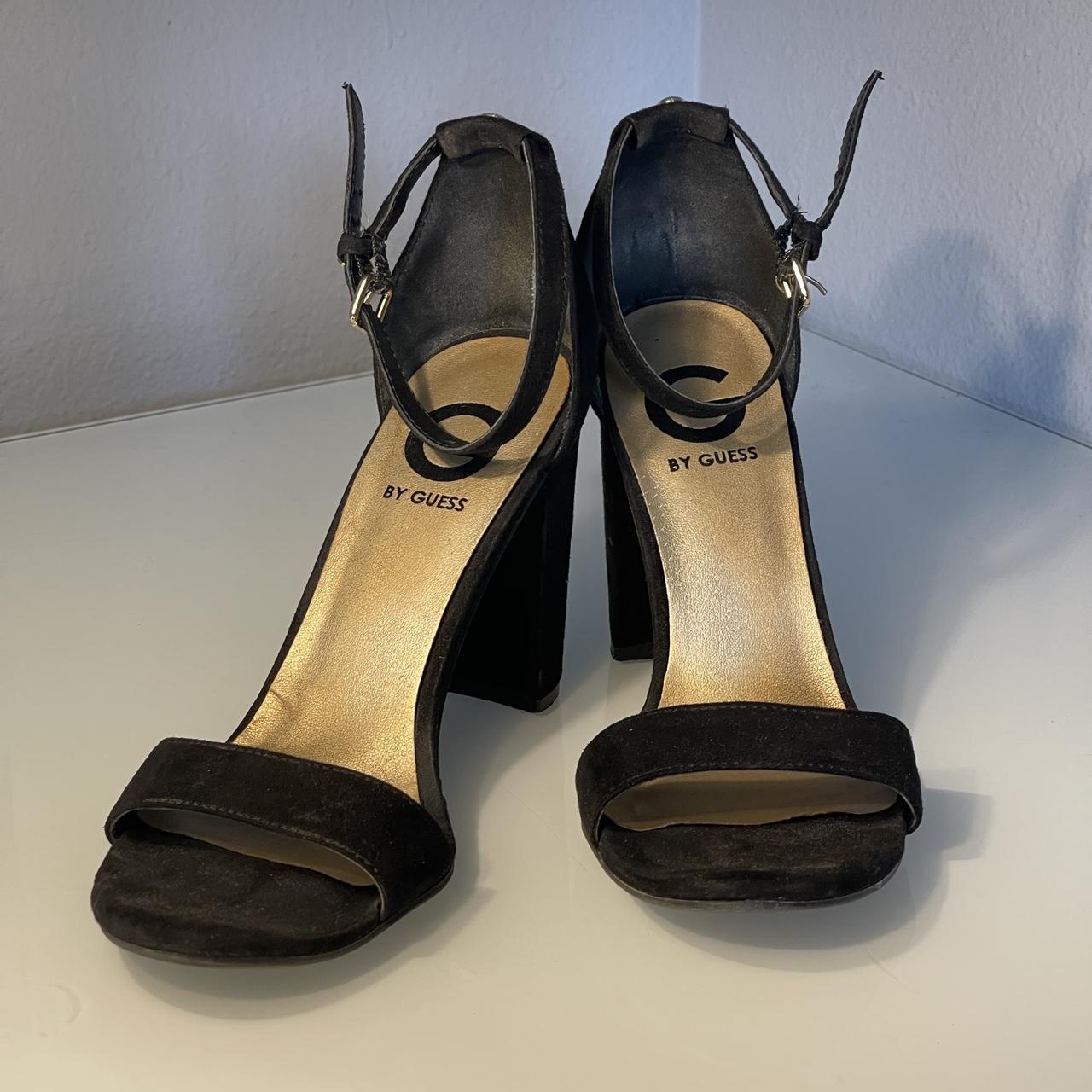 guess black and gold shoes