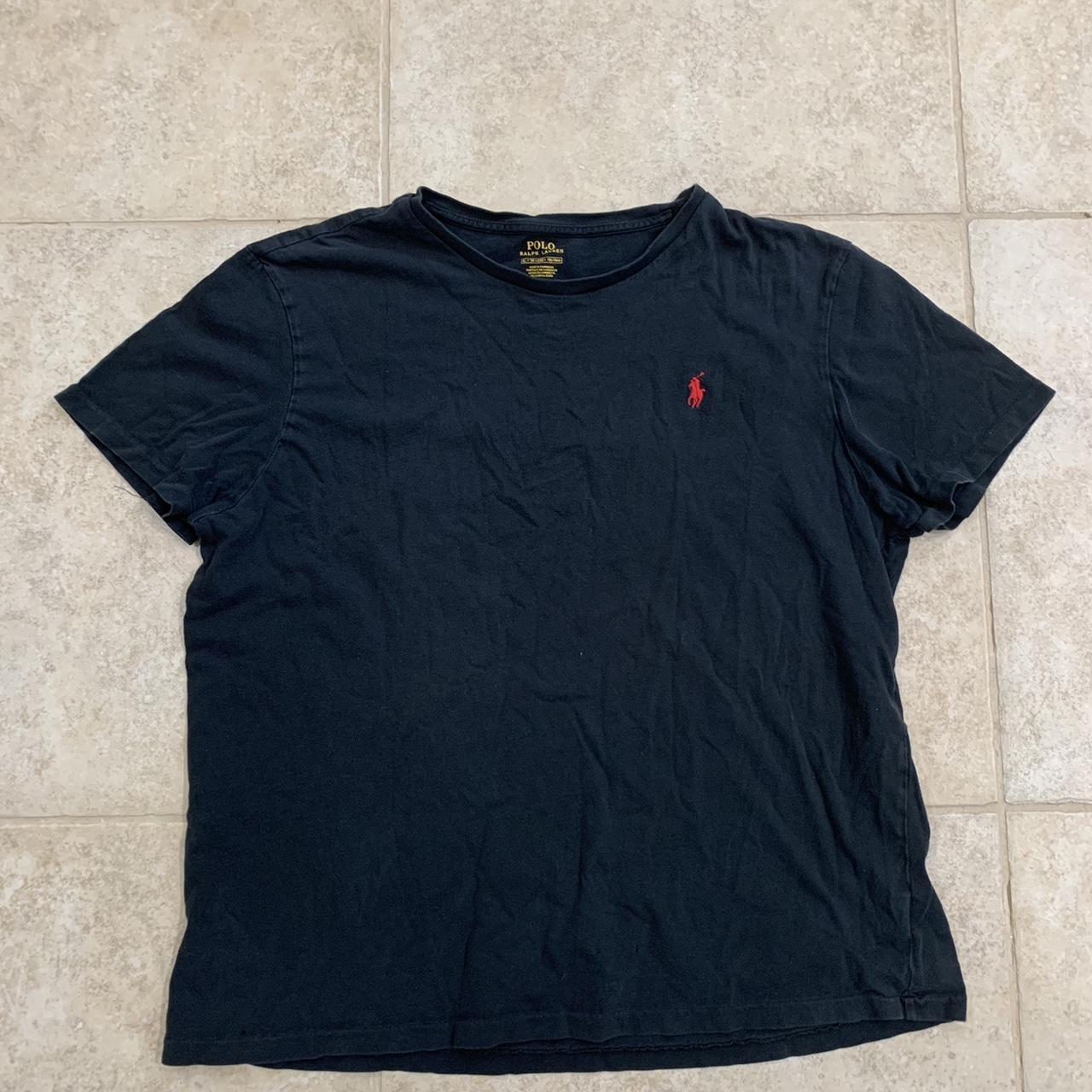 Polo Ralph Lauren Men's Red and Black T-shirt | Depop