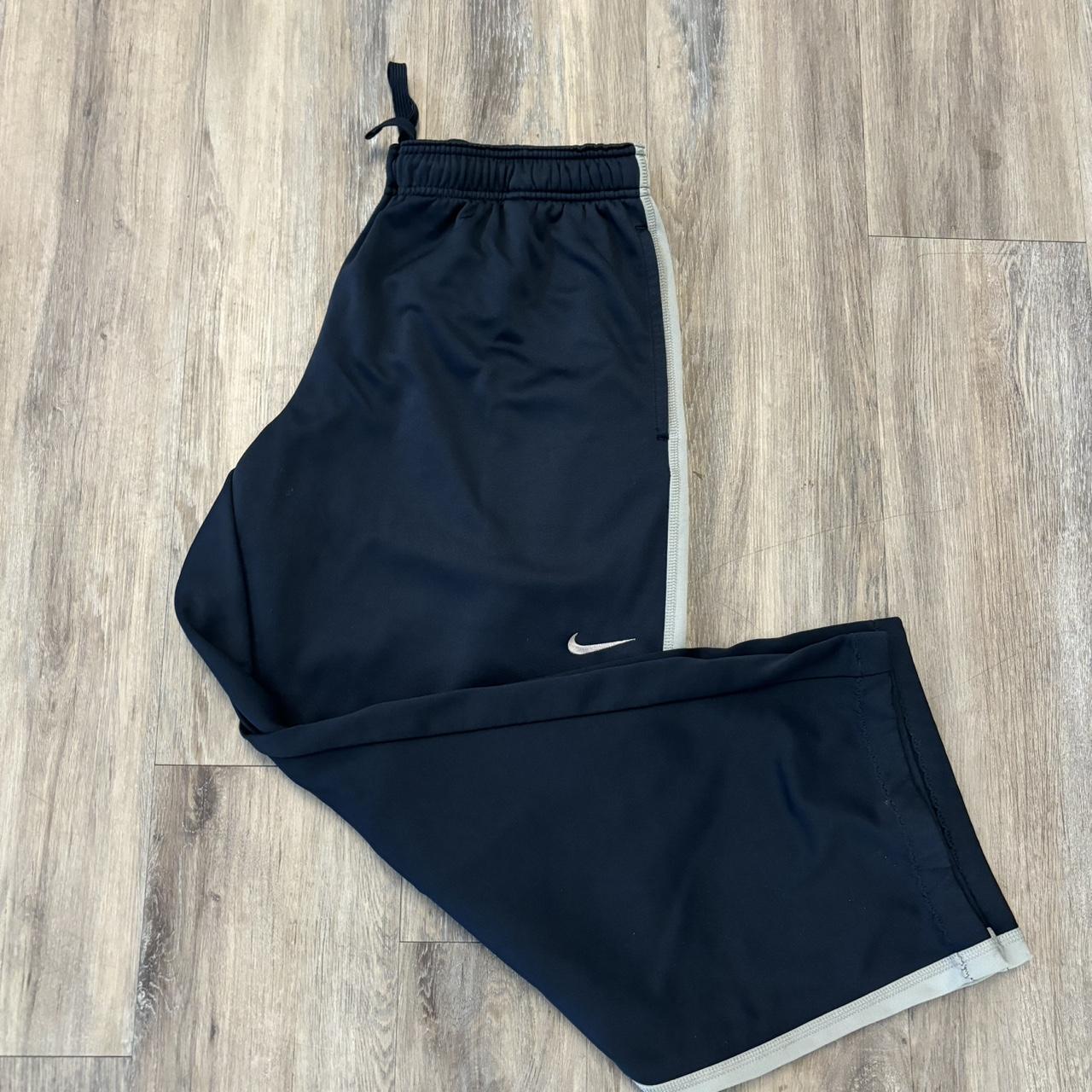 Nike Therma-Fit navy blue sweatpants. Super fun and... - Depop
