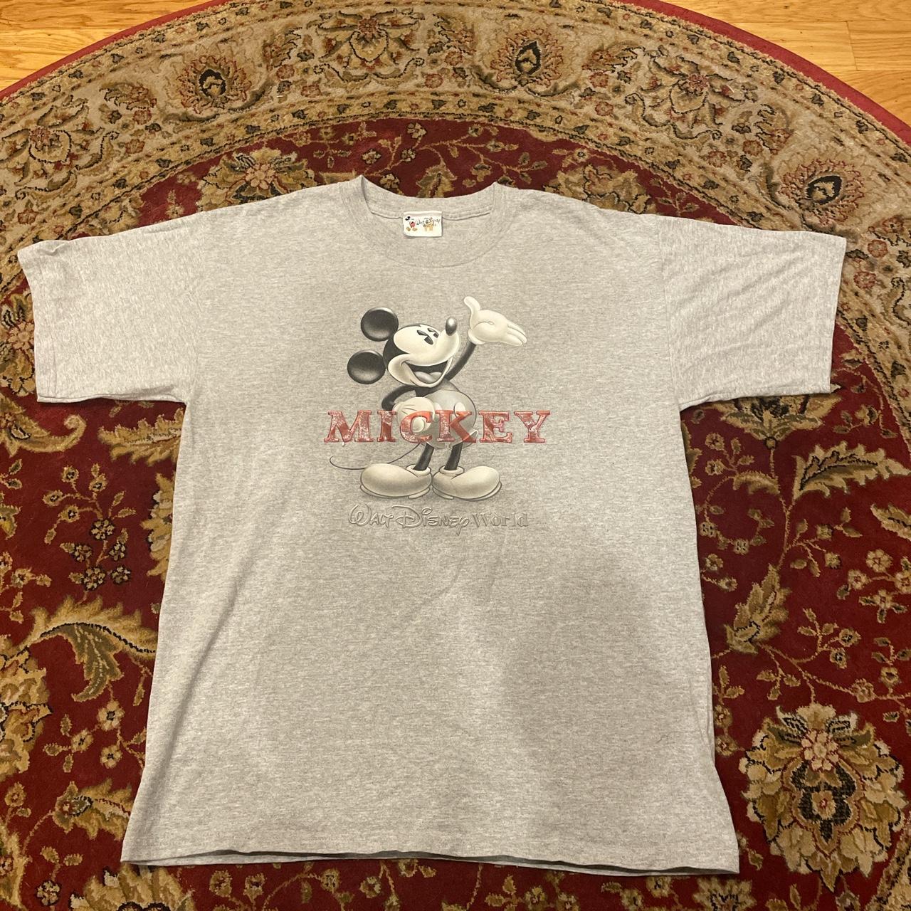 Disney Men's Grey And Red T-shirt 