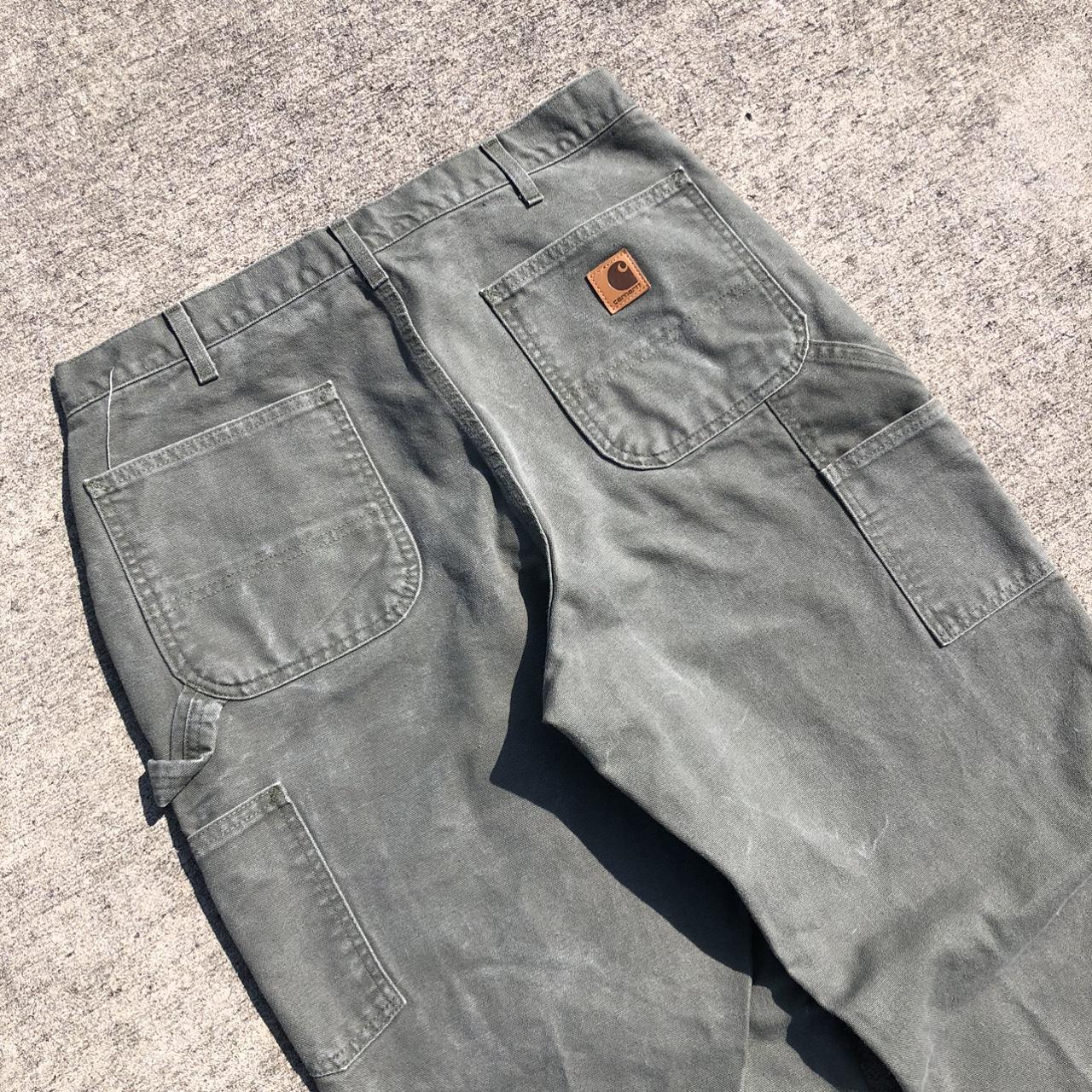 Olive Green Carhartt Pants 35x33 #vintage... - Depop