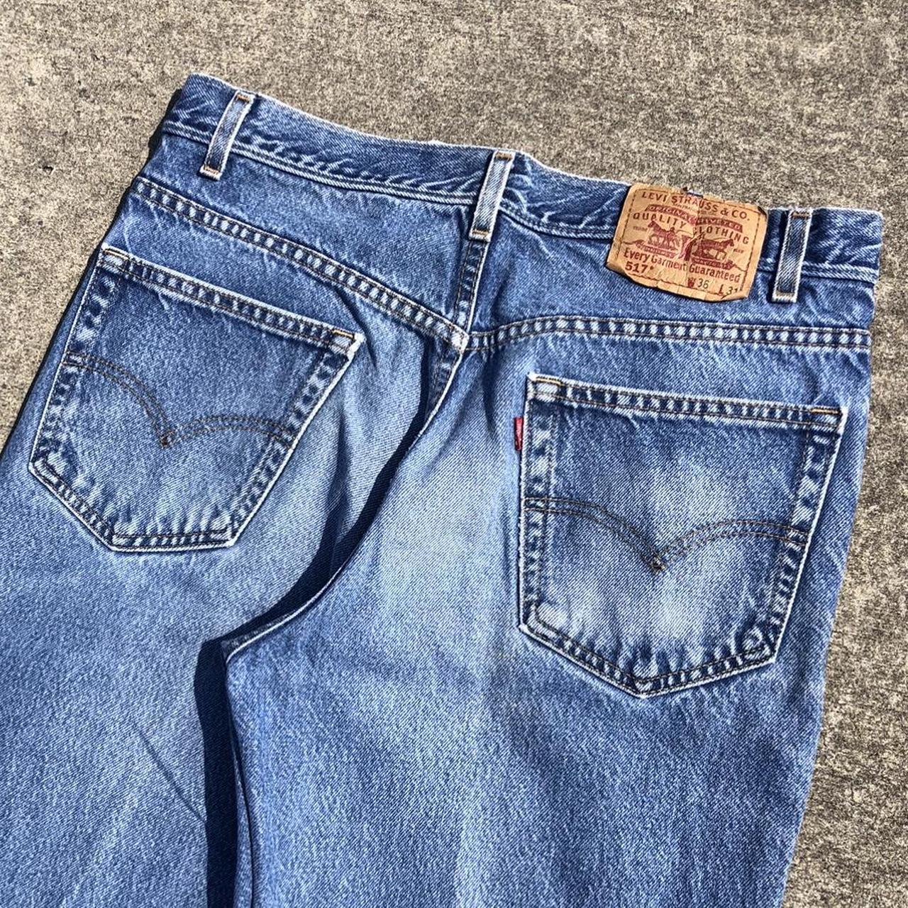 Vintage Levi’s 517 Bootcut Jeans Measure... - Depop