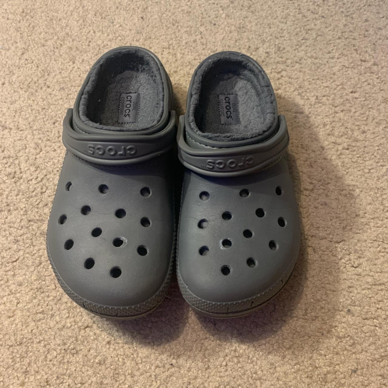 Crocs Men's Grey Clogs | Depop