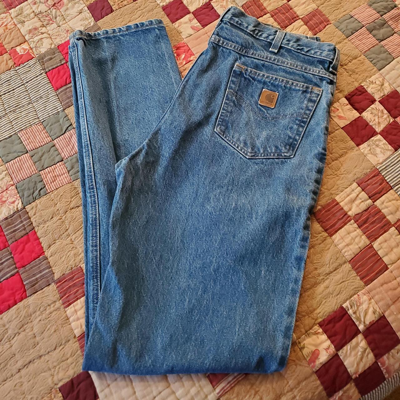 Carhartt WIP Men's Blue and Gold Jeans