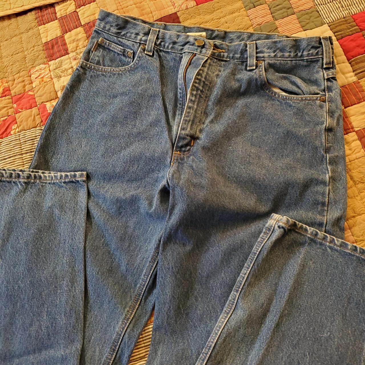 Carhartt WIP Men's Blue and Gold Jeans (4)