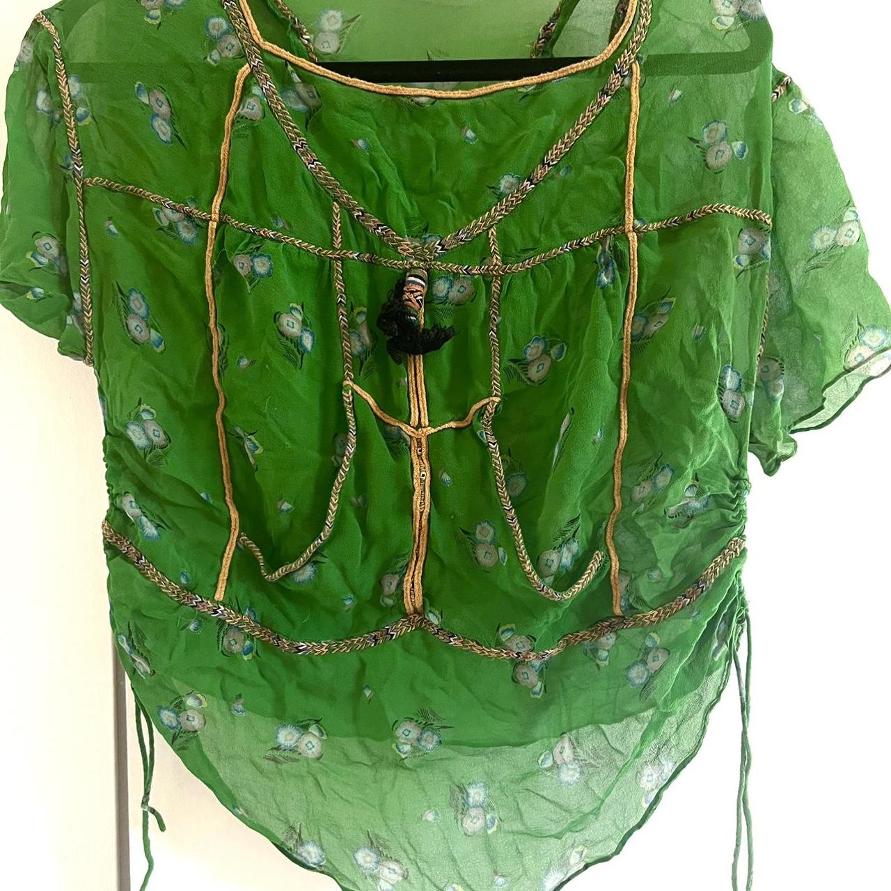 Isabel Marant Women's Green Blouse Depop