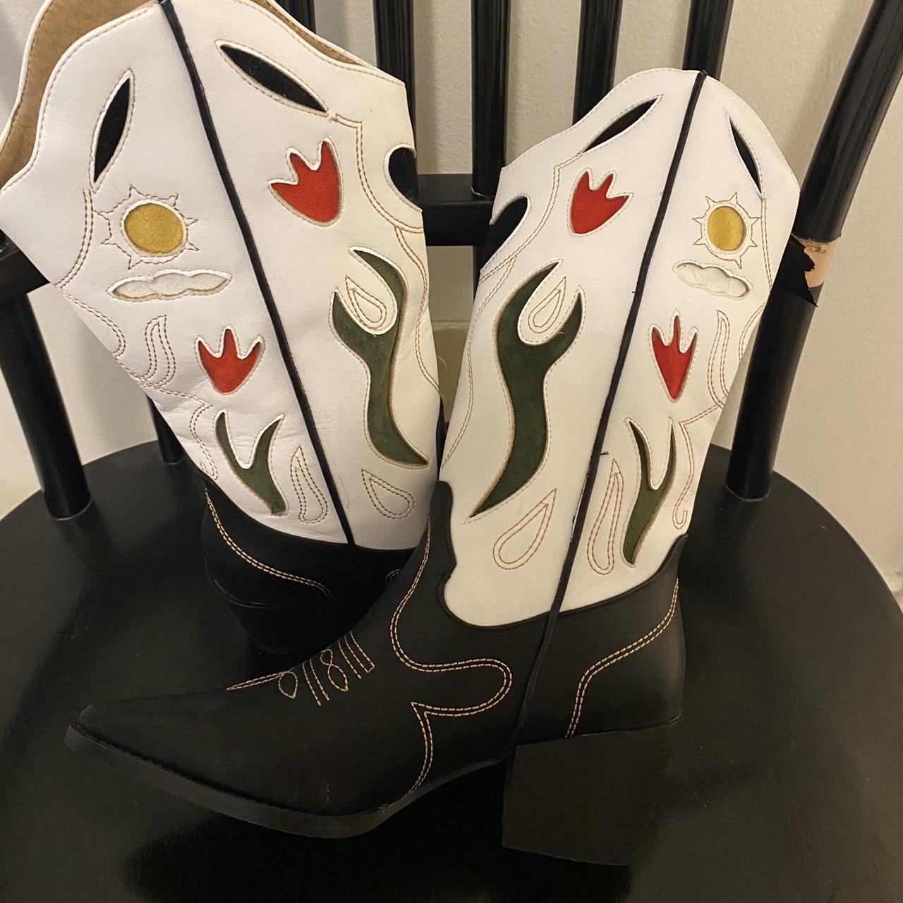 Princess Polly cowboy boots. Never worn. So cute but... Depop