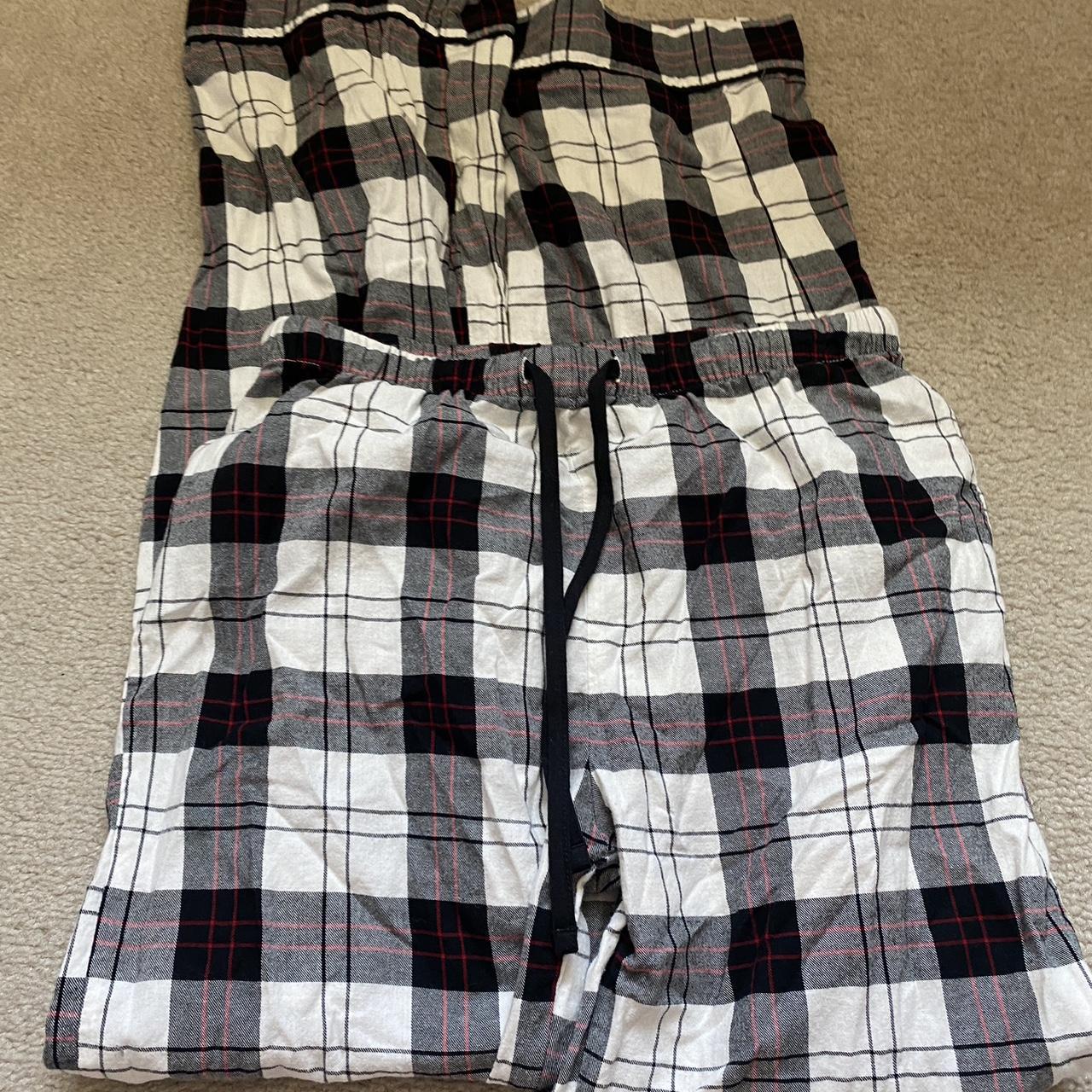 Target Men's White and Red Joggerstracksuits Depop