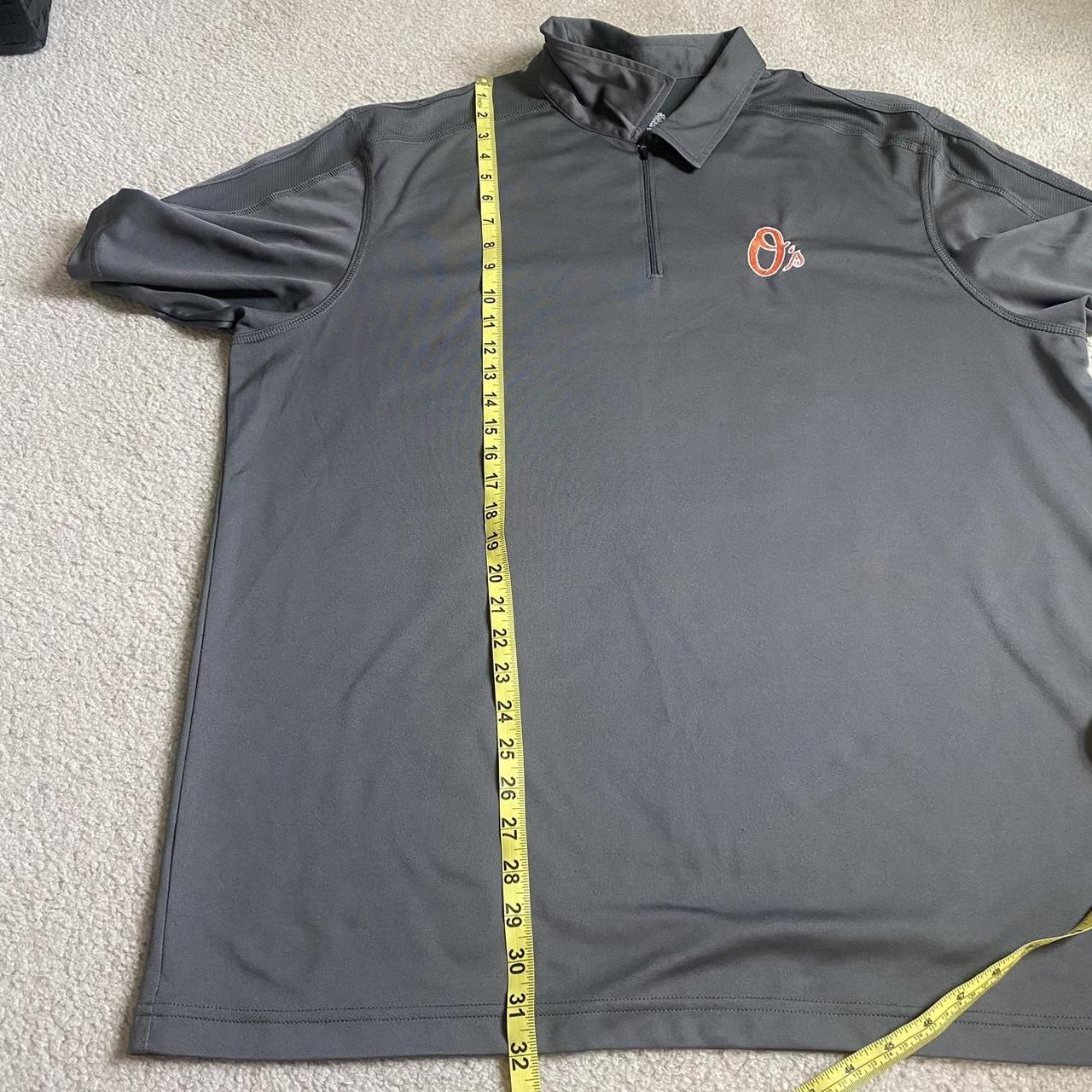 Baltimore Orioles Polo Shirt with Zipper. Size - Depop