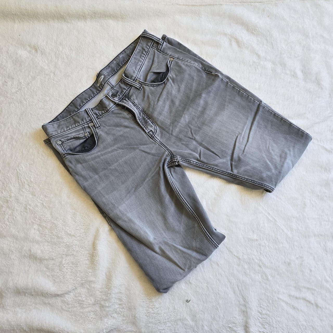 MENS GREY-WASH OLD NAVY SKINNY JEANS material Depop