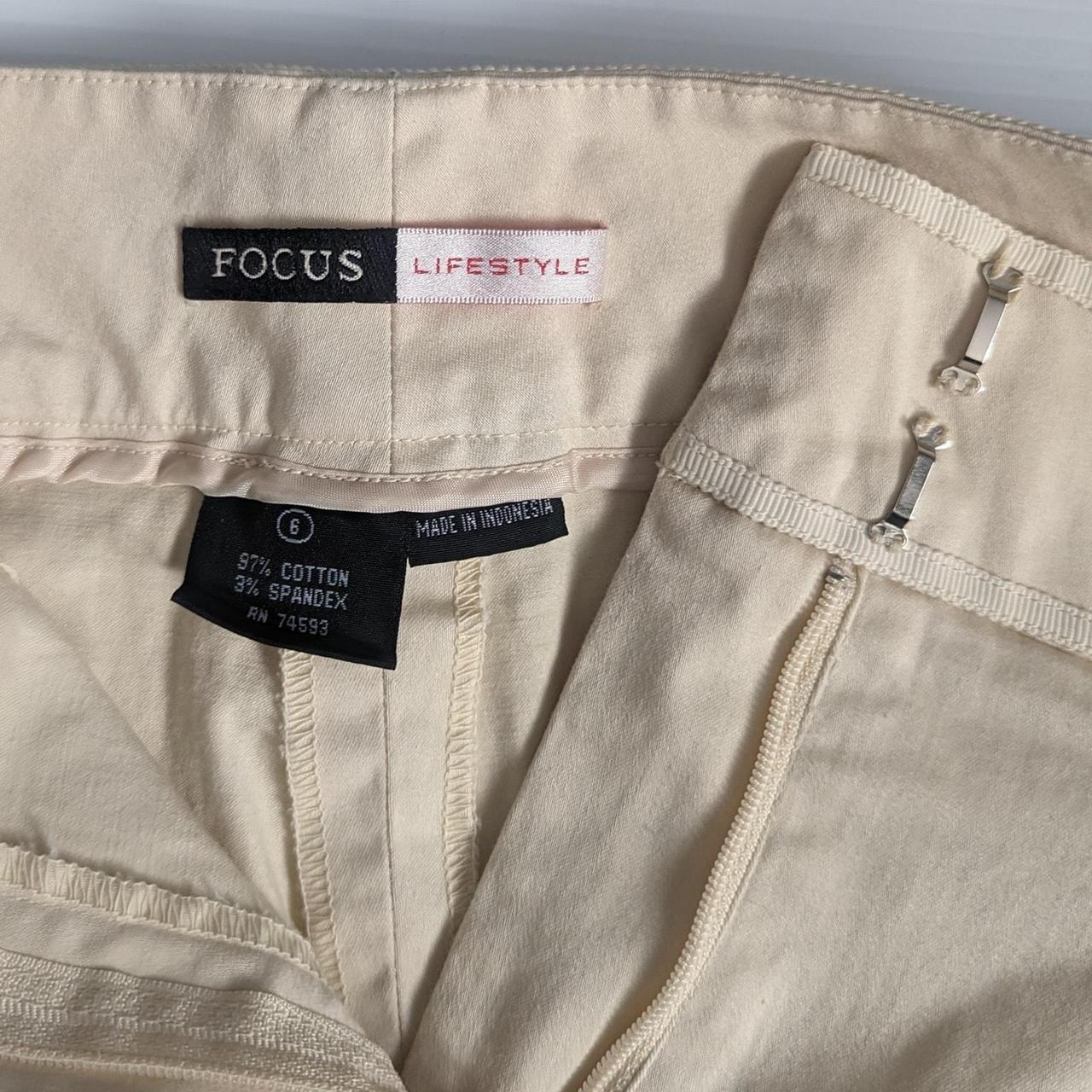 Source Unknown Women's Pants - Cream - 6 – Vintag… - image 3