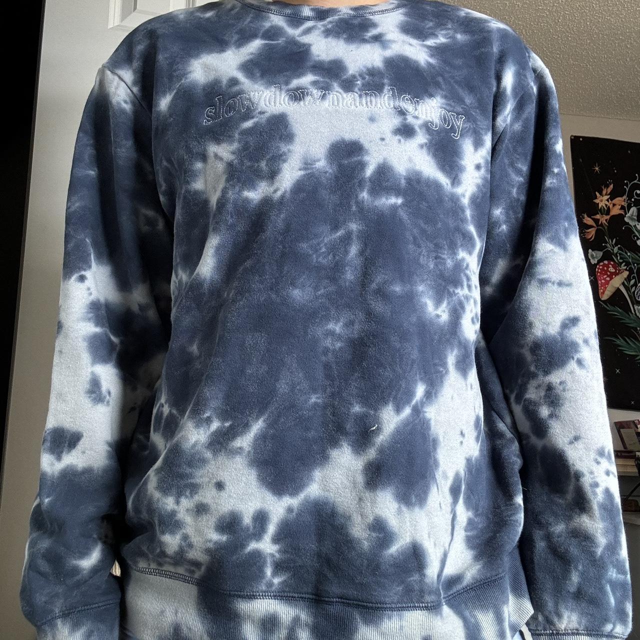 Target blue tie dye sweatshirt sale