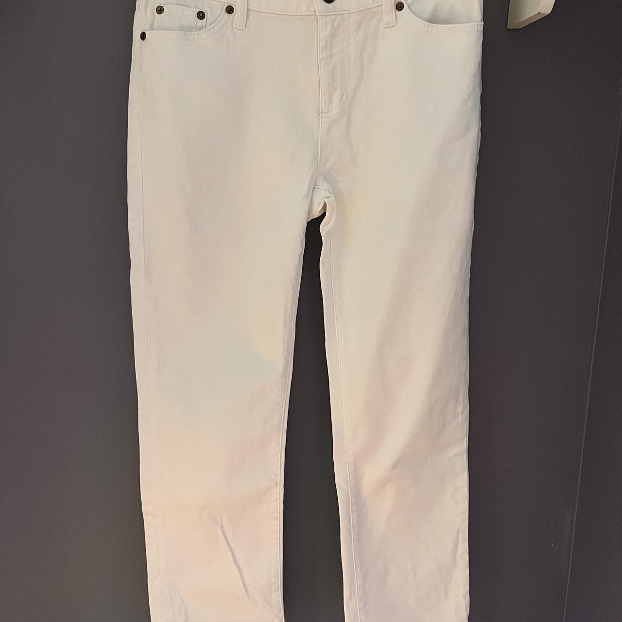 Ralph Lauren White Chino Pants 28x28 Barely Used - Depop