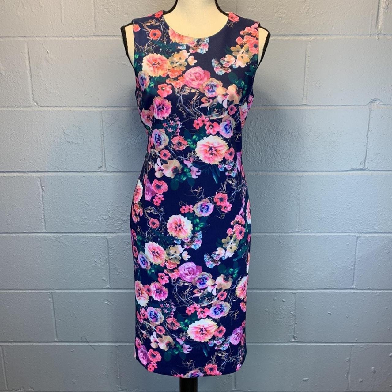 Carmen marc valvo floral dress best sale