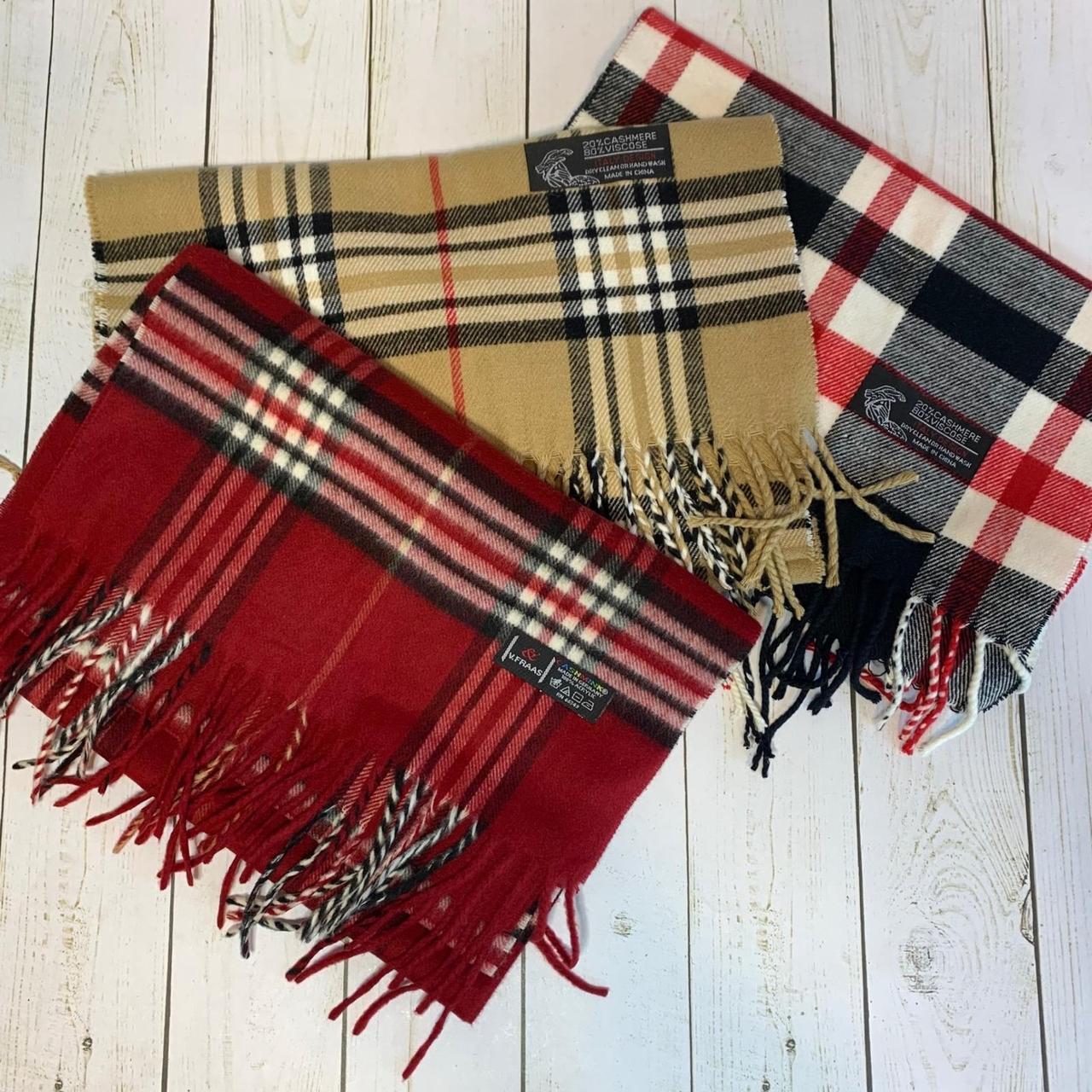 Source Unknown Women's Scarf - Red/Tan – Set Of T… - image 1
