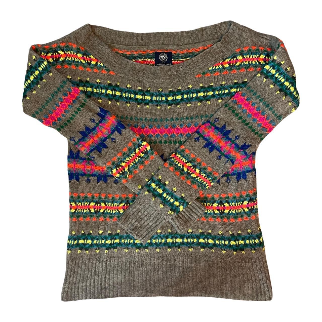 Fair isle shop sweater american eagle