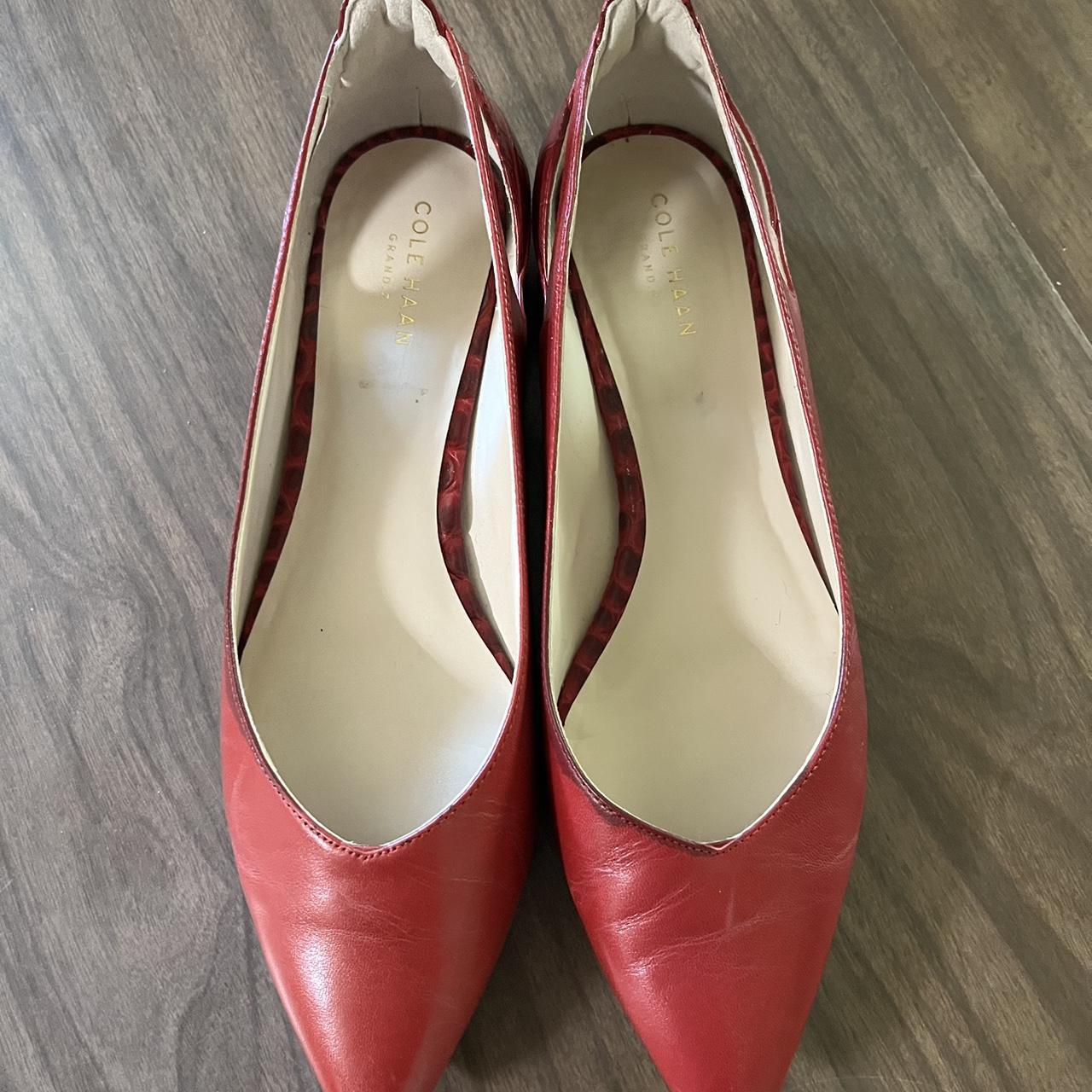 Cole Haan Women's Red Ballet-shoes | Depop