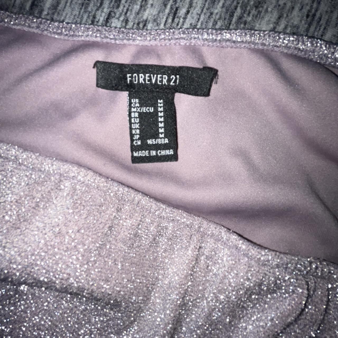 Forever 21 Women's Pink and Silver Top | Depop