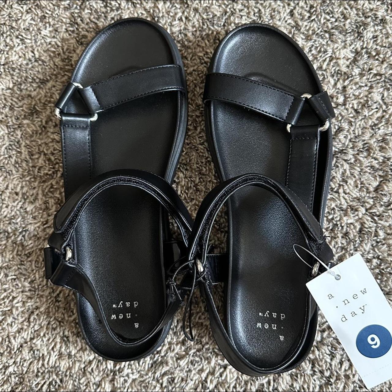 A New Day Women's Black Sandals | Depop