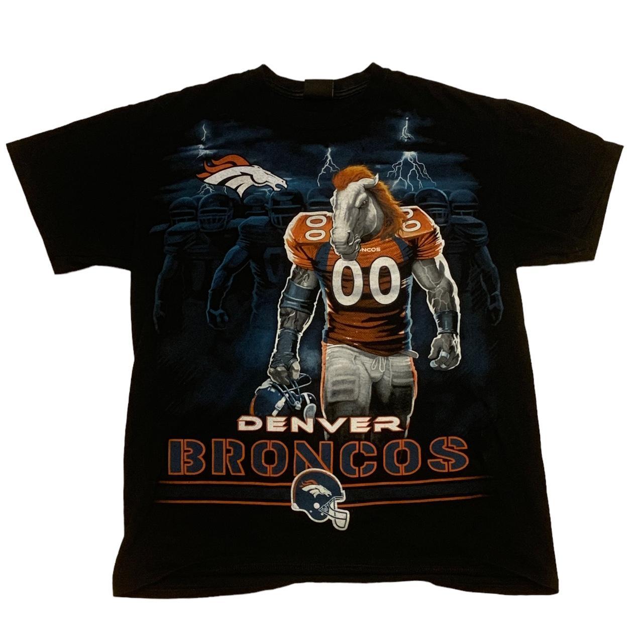 Vintage Denver Broncos Ring Shirt. The shirt is in - Depop