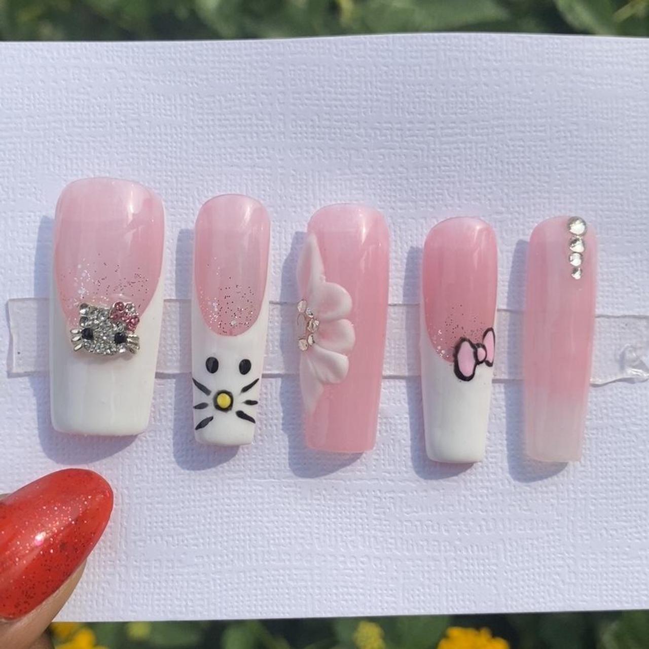 HELLO KITTY 💖  Shower skin care, Nails, Pink