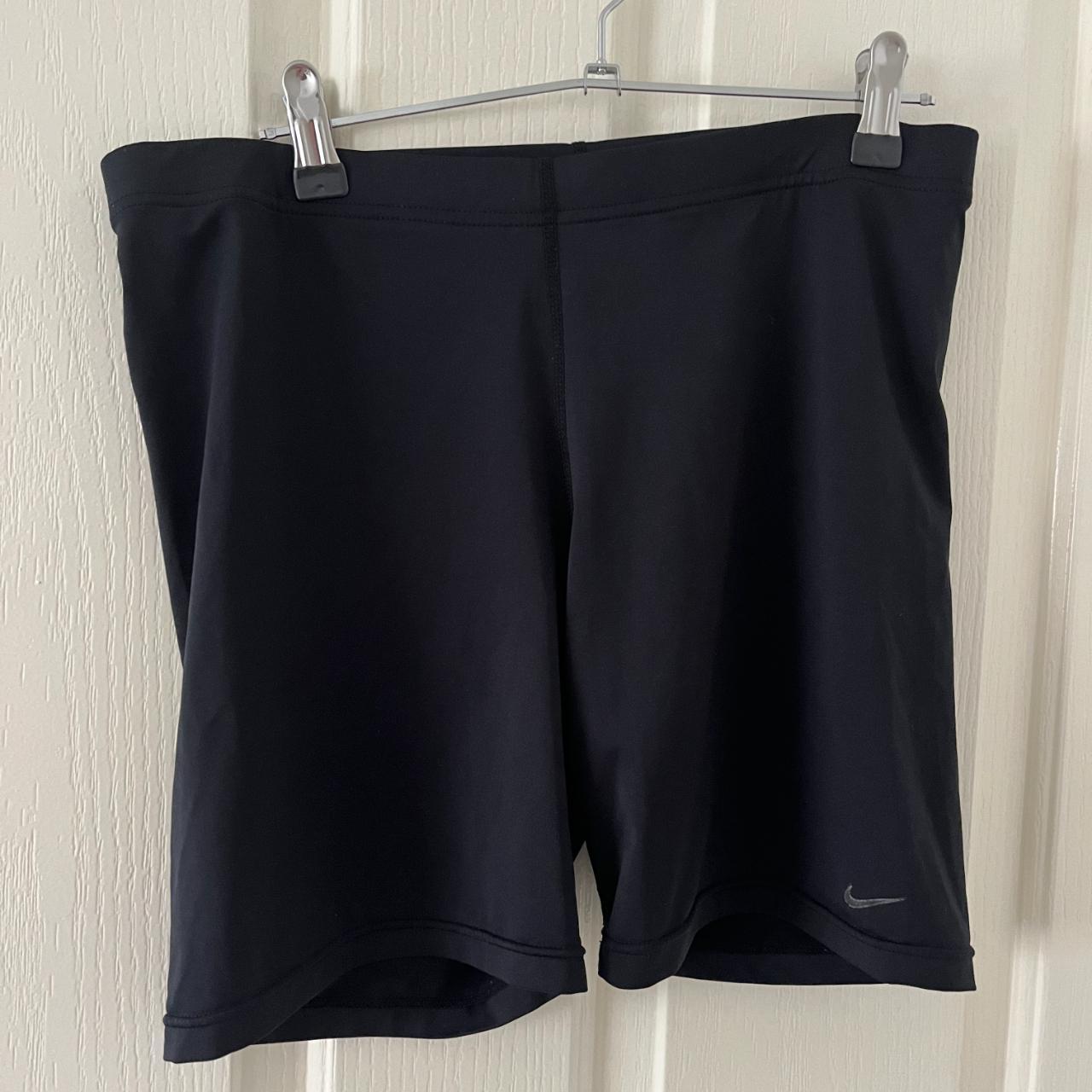 womens black nike bike shorts