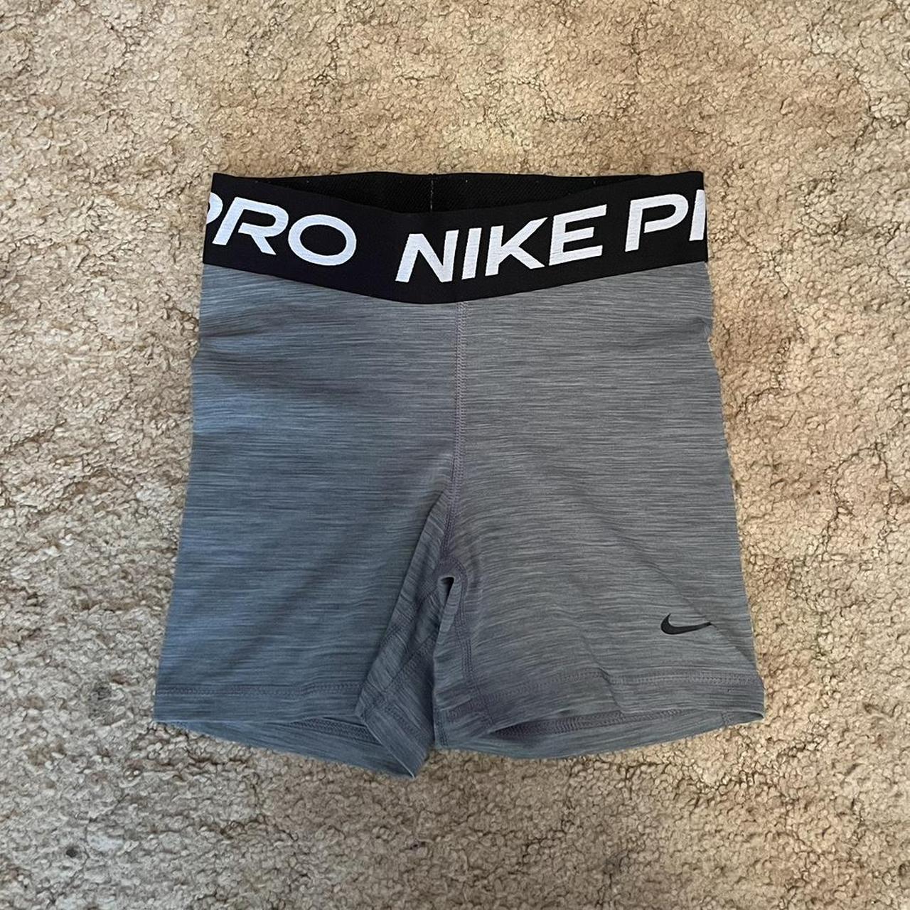 gray nike pro shorts ⭐️ super cute and haven’t... - Depop