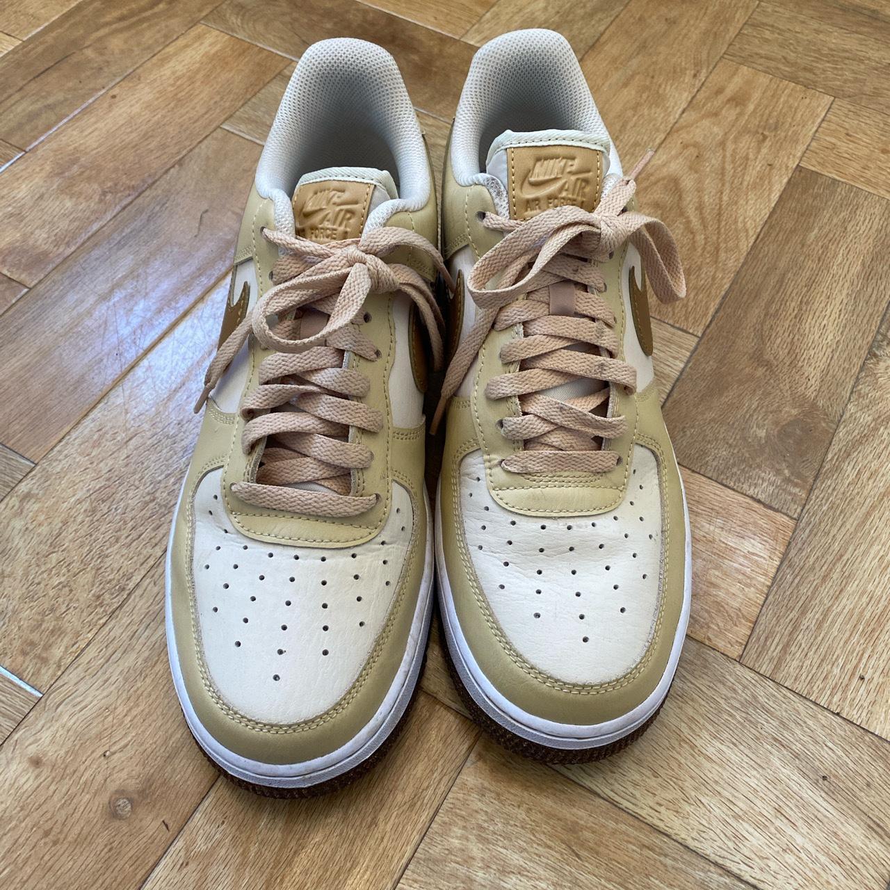 Cream Air Force 1s. Only worn a few times. Great... - Depop