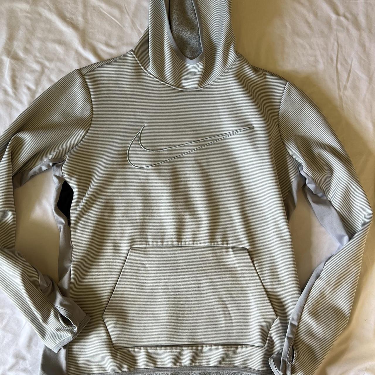nike grey cowl neck hoodie