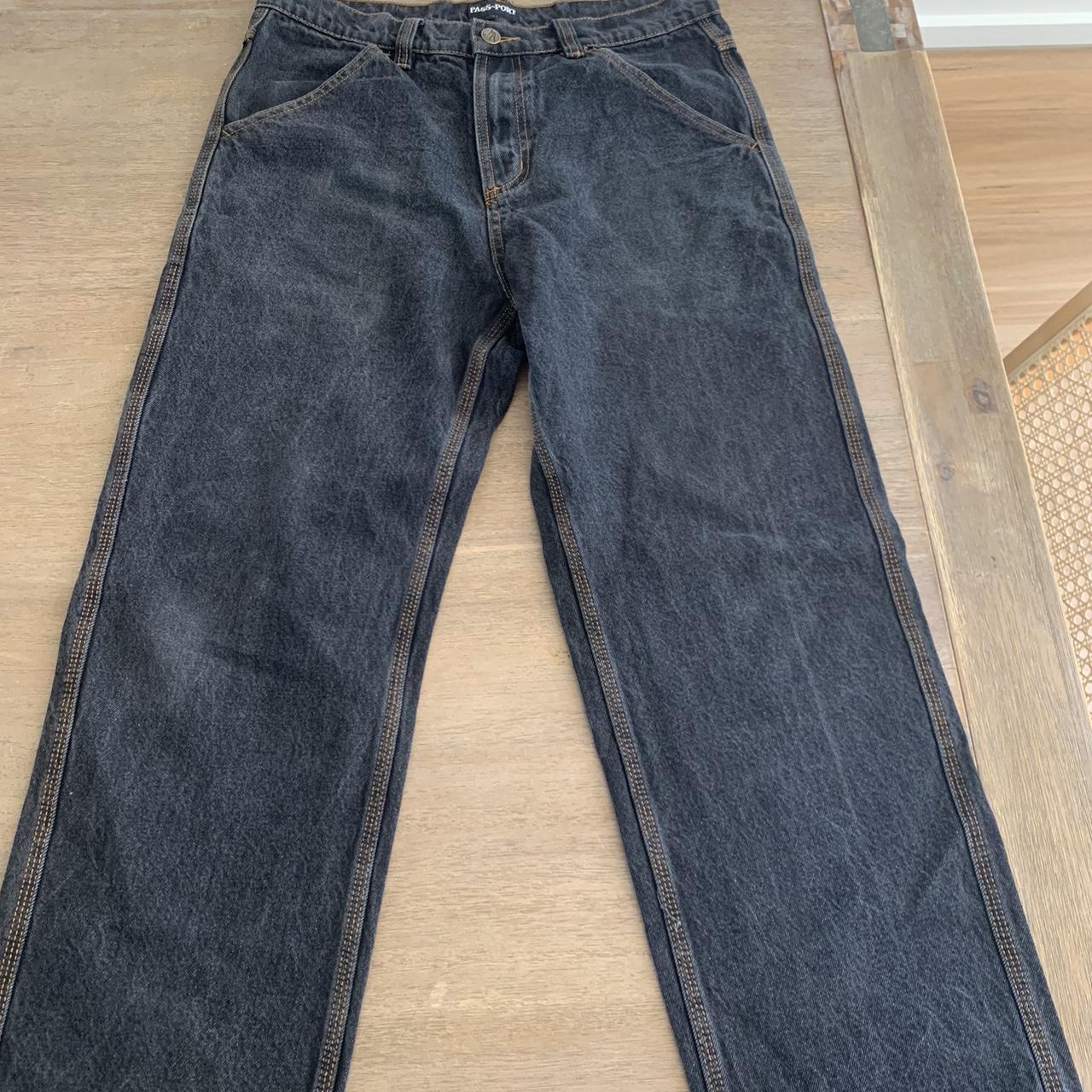 Black passport jeans that are in great condition,... - Depop
