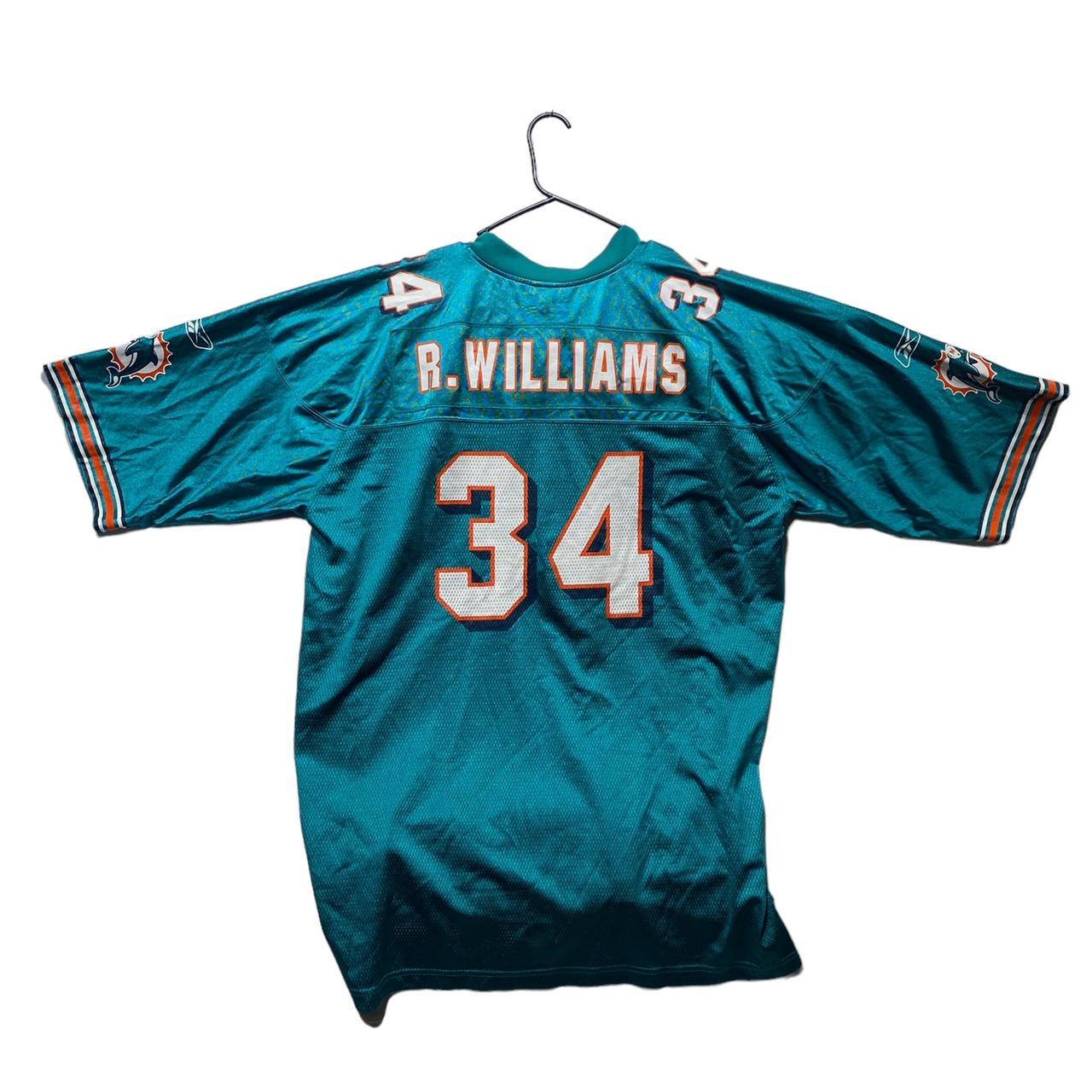 Reebok NFL R Williams 34 Miami Dolphins Jersey Men - Depop