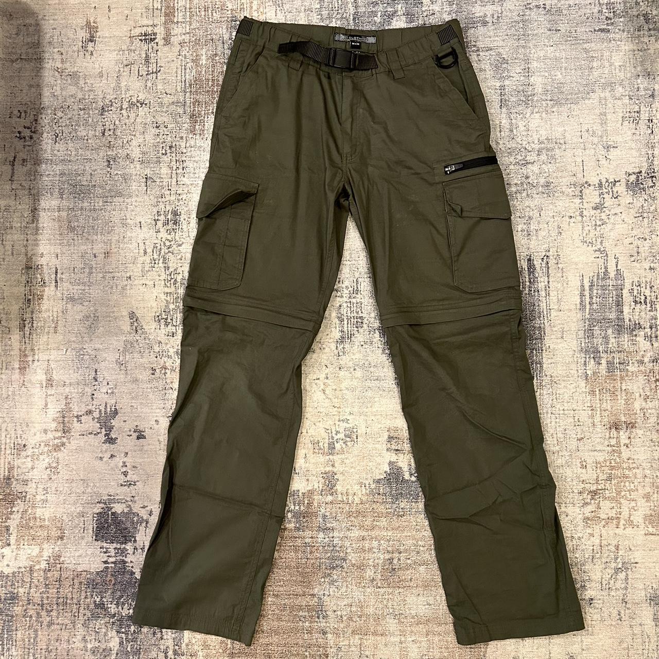 Khaki “BC Clothing” Pants (Zip off Legs) Size: Men’s... - Depop