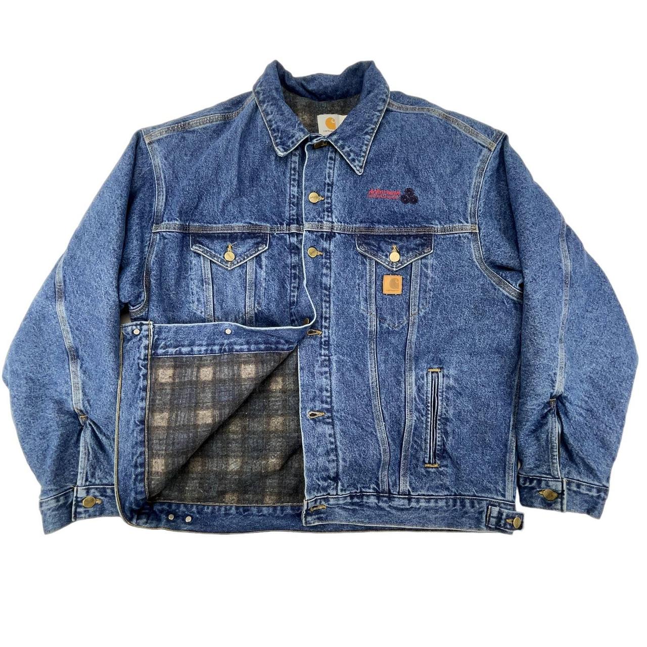 Carhartt jean clearance jacket blanket lined