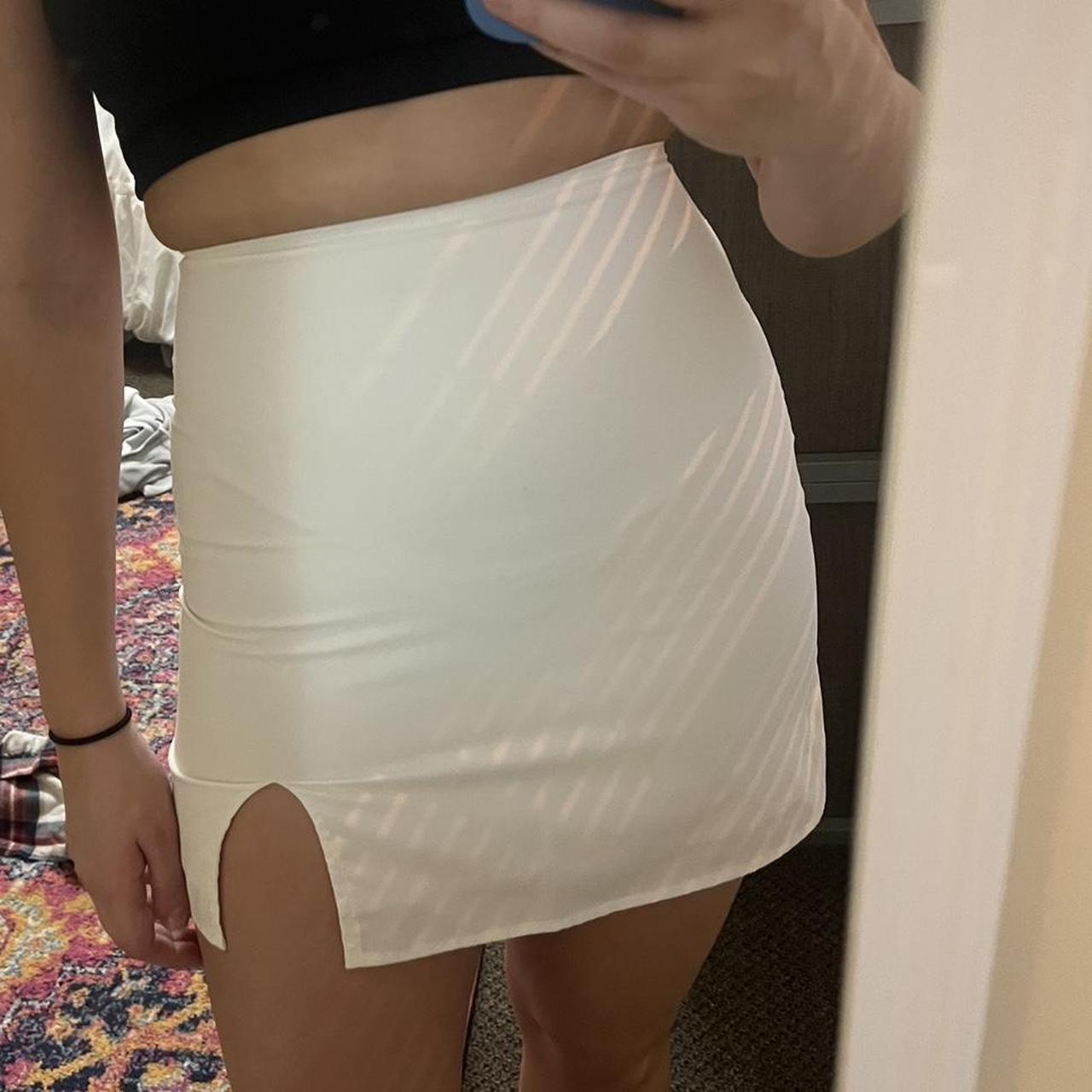 Depop vinyl outlet skirt