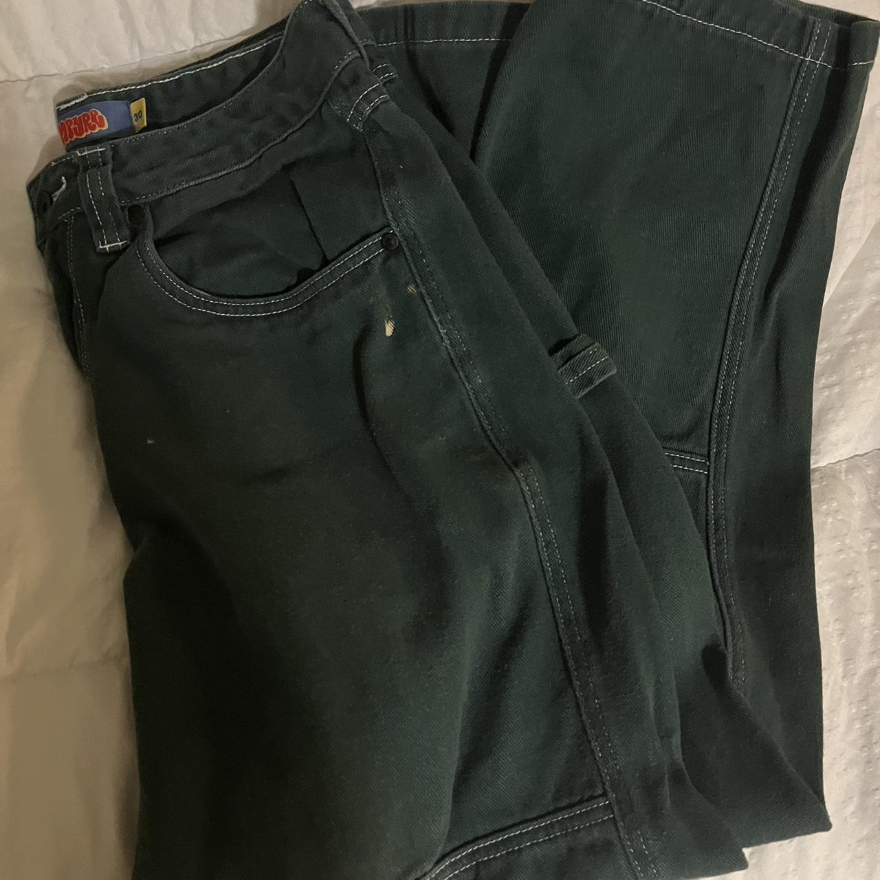 Green empyre pants men s size 30 small bleach depop