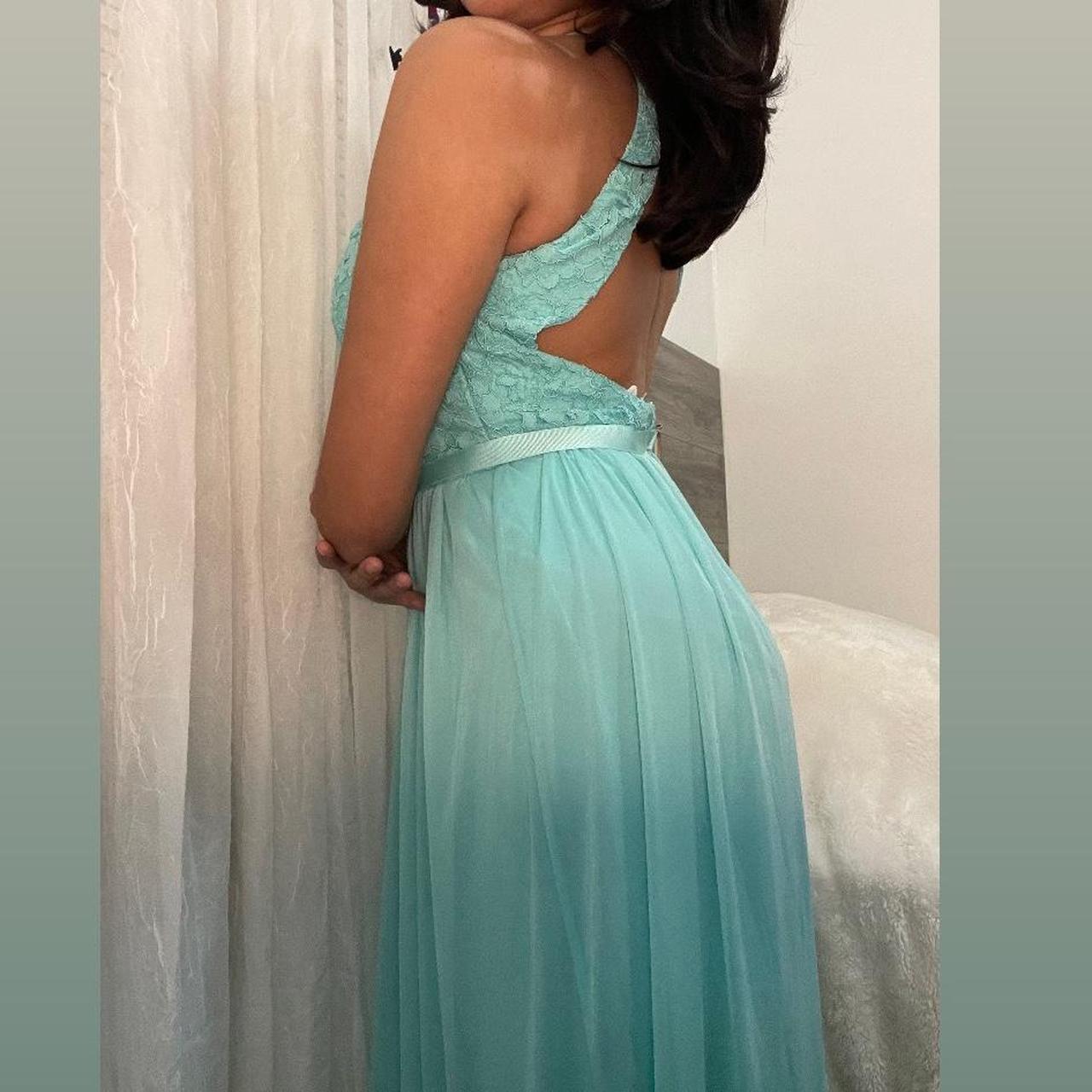 David's bridal hot sale turquoise dress